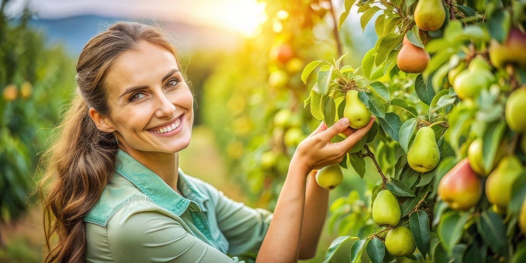 A woman in a straw hat smiles while picking ripe pears from a tree in a sun-drenched orchard. SSUCv3H4sIAAAAAAAACpRSPW/cMAzdA/Q/GJprxM7ZvjhzkK1ohwwBgg60xDsrJ4uGPlIEh/vvkWzroAwdsomP1ON7JM8/boqCDWAlZw/FOUYhlkp56ww4STrA1c8NN6gFmhx5N7uuygGQIapThEI6MhJUXjKA46OGCQOovVIRvixJZh04b9FmWuzonUNjHfFTgJsrtZ3zcCYt2hwQOJOVbh7Jkc0ToGD6iEDWl4PDYxD6pXOayusaFymxJMOPkGJ/wJzs7W/vBJFhW4tVtx9iwS9pOSoFGslblvJr2/9wPhGJArQoHo3Up2+Qro+/V6NH1Dw6PV8yqwYVwjri17WUnf6FAU+L9a0IvJCUjeKdOKhYsMuYQM5g4Mu/2Ugu9TFDyI3LxSQmTl47E1WxuuuTuWB9wsBFAuOpsCf/JouX8rm5FiiiGQYVb+YQpGDCR7A2UIqE50sNN0xTpkWTW3yzlZWJsPVFyG7XtfdV01R911f1fb213c5xlIFnkZyIlmOUIncuowLWtkO7b8S+FO2+K5v6bl/2XVeVdTOIQ9cD3sEh7OvyCQAA//8DAMLynjJ3AwAA
